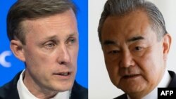 白宫国家安全顾问杰克·沙利文(Jake Sullivan)和中共中央政治局委员、中央外办主任兼外长王毅.