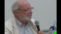 美国汉学家林培瑞、法国教授白夏访港谈六四 美国汉学家林培瑞、法国教授白夏访港谈六四