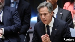 Державний секретар США Ентоні Блінкен під час засідання Ради Безпеки ООН, 20 вересня 2023. REUTERS/Brendan McDermid