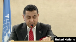 资料照:主管人权和联合国事务的英联邦和海外领地事务国务大臣塔里克·艾哈迈德 (Tariq Ahmad)