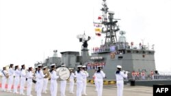 ထိုင်းရေတပ်သင်္ဘော တရုတ်နိုင်ငံသို့ရောက်ရှိလာစဉ်