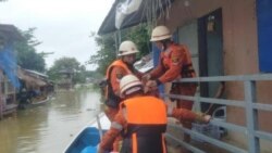 ဘားအံရေကြီးမှု နေအိမ်တချို့ ရေမြုပ် ဘားအံရေကြီးမှု နေအိမ်တချို့ ရေမြုပ်