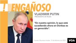 Verificado Vladimir Putin Engañoso
