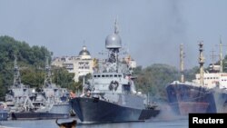 На фото: військовий корабель "Уренгой" під час морських навчань, які є частиною "Запад-2021"