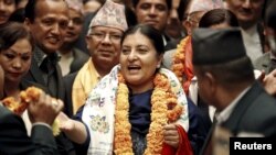 尼泊尔总统比迪亚·德维·班达里 (资料照片)