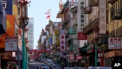 资料照片:旧金山华埠(2021年3月25日)