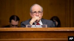 Сенатор Джим Ріш, під час слуханнь комітету Сенату з міжнародних відносин щодо бюджету США на 2023 фінансовий рік.