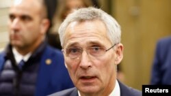 2022年11月21日,北约秘书长延斯·斯托尔滕贝格出席在西班牙马德里举行的北约议会大会第68届年会。(路透社照片)