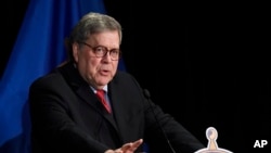 အမေရိကန် အစိုးရရှေ့နေချုပ် William Barr