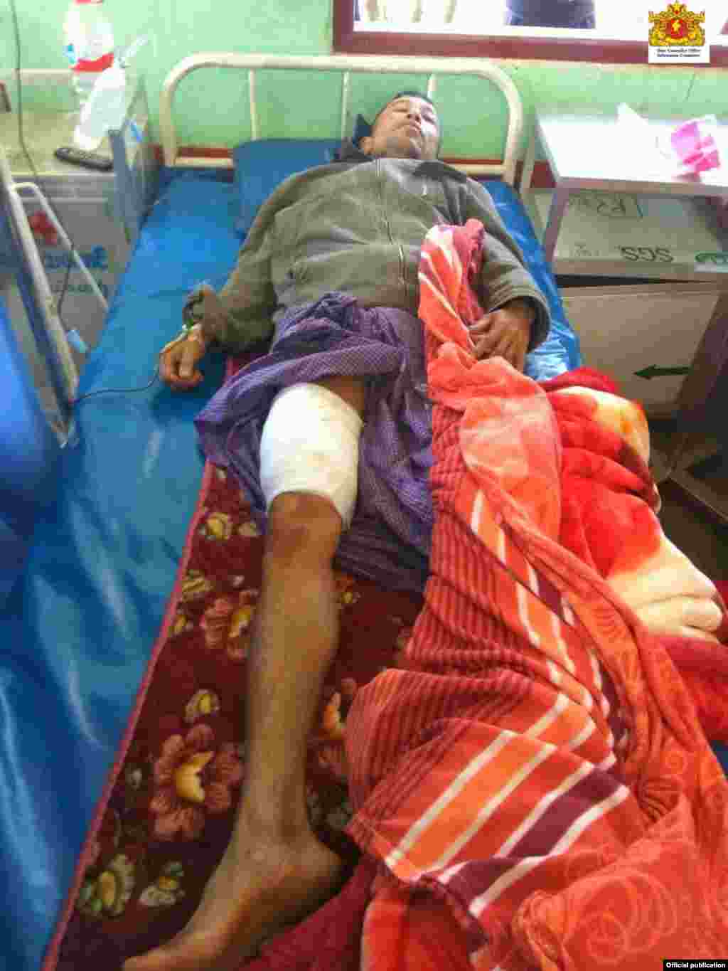 မူဆယ်ဒေသတိုက်ခိုက်မှုကြောင့်ဒေသခံများ ဒဏ်ရာ (Myanmar president office)