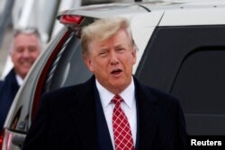 FILE - Donald Trump is pictured in a visit to Aberdeen, Scotland, May 1, 2023.