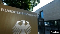 FILE - The building of the German Federal Supreme Court (Bundesgerichtshof) is seen in Karlsruhe, Germany, Sept. 13, 2016.