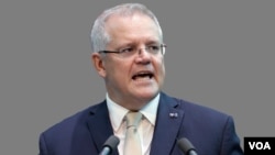 资料照片:澳大利亚总理莫里森。