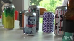 美国艺术家拿啤酒罐当画板 美国艺术家拿啤酒罐当画板