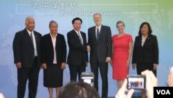 美国在台协会和台湾外交部在台北共同举办首次“太平洋对话”论坛。(2019年10月7日,美国之音齐勇明拍摄)