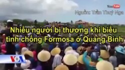 Nhiều người bị thương khi biểu tình chống Formosa ở Cồn Sẻ, Quảng Bình Nhiều người bị thương khi biểu tình chống Formosa ở Cồn Sẻ, Quảng Bình