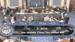 美国国会参议院投票表决(资料照片)