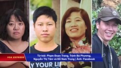 Các nhóm nhân quyền kêu gọi phóng thích 4 nhà hoạt động vừa bị VN tuyên án Các nhóm nhân quyền kêu gọi phóng thích 4 nhà hoạt động vừa bị VN tuyên án