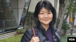 2002年至2008年任《产经新闻》驻北京记者的福岛香织(美国之音歌篮拍摄)