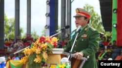 BGF တပ်မှူးတစ်ဦးဖြစ်သူ ဗိုလ်မှူးကြီးစောချစ်သူ။ (ဓာတ်ပုံ - KIC - သြဂုတ် ၂၀၊ ၂၀၁၉)