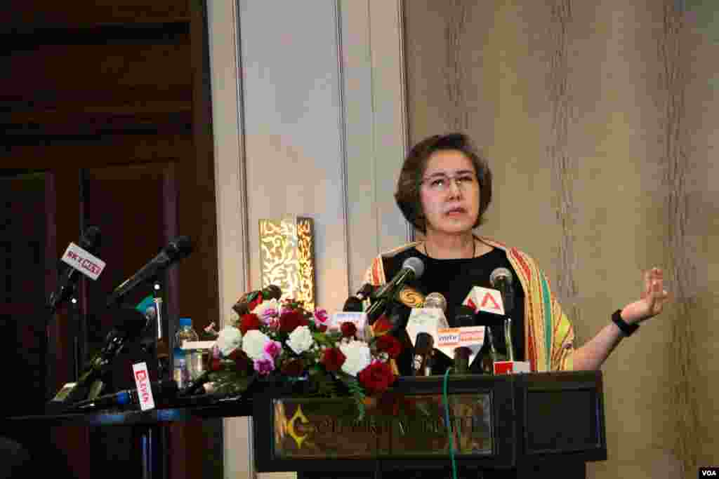 မြန်မာနိုင်ငံဆိုင်ရာ  ကုလသမဂ္ဂ လူ့အခွင့်အရေးအထူးကိုယ်စားလှယ် Dr.Yanghee Lee သတင်းစာရှင်းလင်းပွဲ