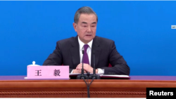 တရုတ်နိုင်ငံခြားရေးဝန်ကြီး Wang Yi.