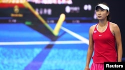 中国著名网球运动员彭帅。(路透社照)