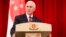 Phó tổng thống Mỹ Mike Pence phát biểu tại cuộc họp báo chung ở dinh tổng thống Singapore ngày 16/11/2018.
