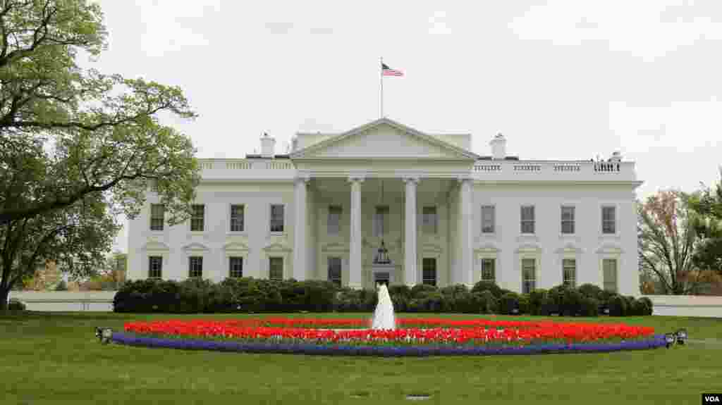 美国总统官邸白宫(美国之音 亚微拍摄)