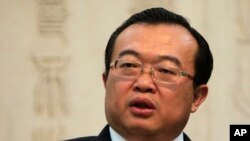 资料照片:中共中央对外联络部部长刘建超。(美联社照片)