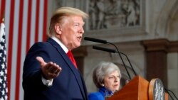 သမ္မတ Trump နဲ့ ဝန်ကြီးချုပ် May ပူးတွဲသတင်းစာရှင်း သမ္မတ Trump နဲ့ ဝန်ကြီးချုပ် May ပူးတွဲသတင်းစာရှင်း