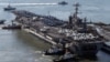 乔治·华盛顿号航母离开日本
