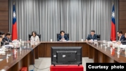 台湾总统赖清德星期四(2025年3月13日)召开国安高层会议,警告中共对台湾五大国安、统战威胁。(照片来源:台湾总统府)