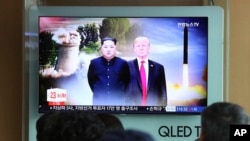 မြောက်ကိုရီးယားခေါင်းဆောင် Kim Jong Un နဲ့ အမေရိကန်သမ္မတ Donald Trump