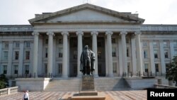 资料照:美国财政部大楼