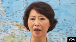台湾执政党民进党立委陈亭妃 (美国之音张永泰拍摄)