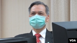 资料照片:台湾国家安全局长陈明通。(2021年4月1日)