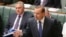 Thủ tướng Tony Abbott nói về chiến lược chống chủ nghĩa cực đoan mới của Úc tại Tòa nhà Quốc hội ở Canberra, ngày 23/2/2015.