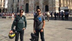 ဆိုင်ကယ်စီး ကမ္ဘာပတ်လူငယ် ၂ ဦး ဥရောပမှ အပြန်ခရီး ဆိုင်ကယ်စီး ကမ္ဘာပတ်လူငယ် ၂ ဦး ဥရောပမှ အပြန်ခရီး