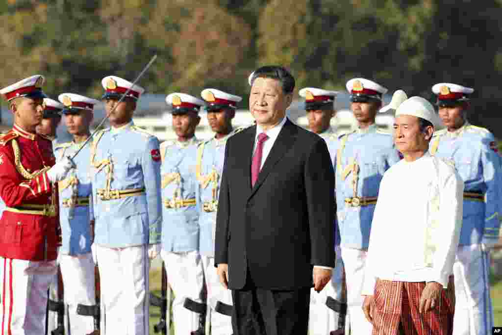 တရုတ်သမ္မတ Xi Jingping နဲ့ သမ္မတ ဦးဝင်းမြင့် တွေ့ဆုံ 