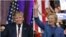 Ông Donald Trump và bà Hillary Clinton - hai ứng cử viên chiến thắng trong các cuộc bầu cử sơ bộ ngày 16/3/2016.
