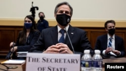 美国国务卿布林肯(Antony Blinken)2021年3月10日出席众议院外交事务委员会听证会。