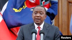 资料照片:肯尼亚总统肯雅塔