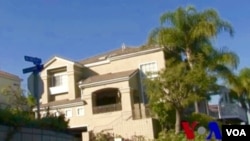 美国加州洛杉矶县的一个月子中心外观。(美国之音国符拍摄)