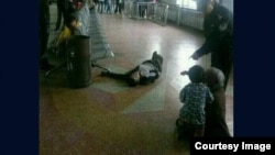 黑龙江庆安访民徐纯合倒在警察枪下。(网络图片)