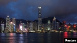 资料照:香港岛和维多利亚湾