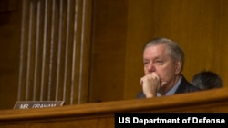 北卡罗来纳州联邦参议员林赛·格雷厄姆。(资料照片)