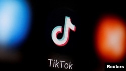资料照片:TikTok标识。