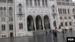 布达佩斯的匈牙利议会大厦。