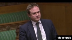 资料照:英国议会外交事务委员会主席汤姆·图根达特(Tom Tugendhat)